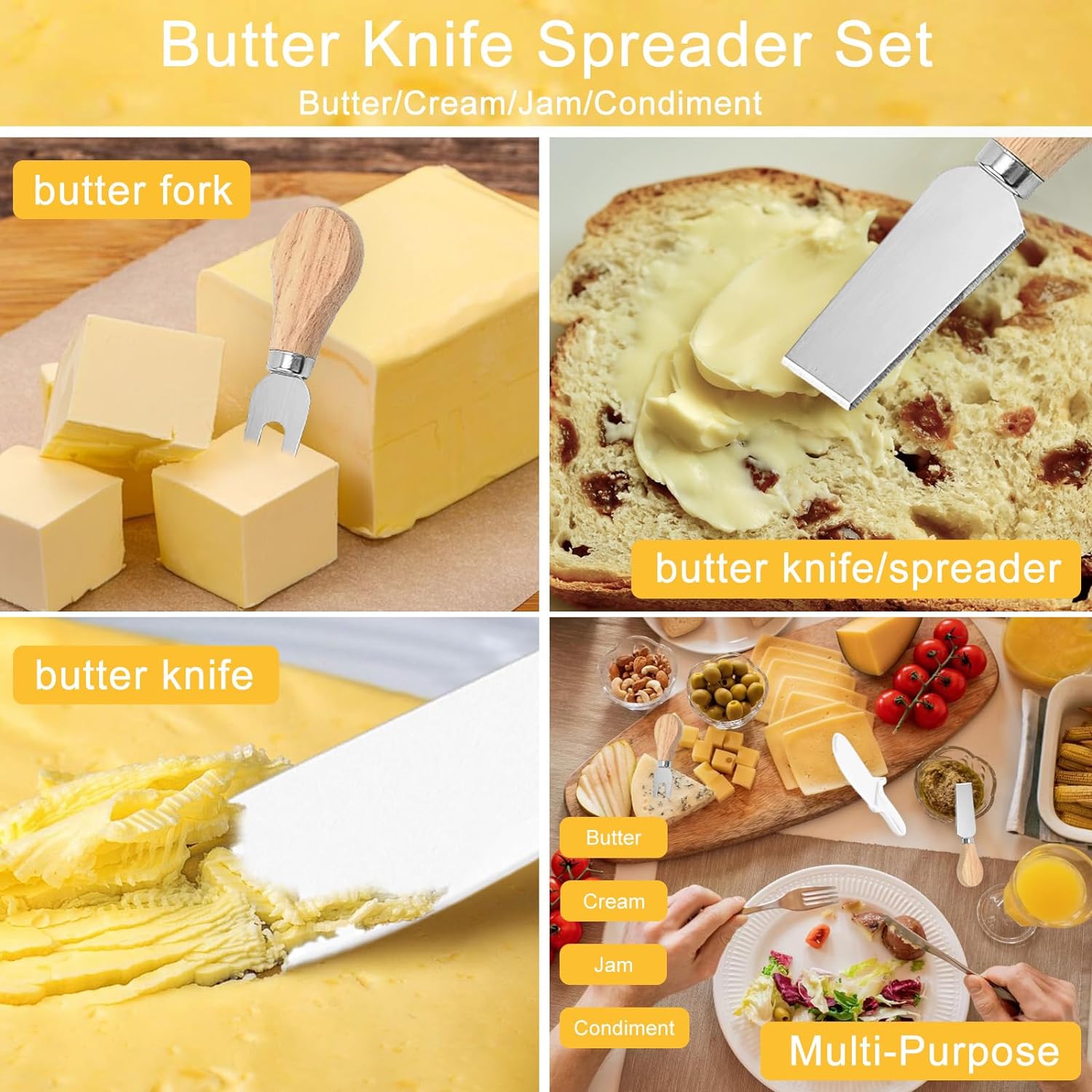 Plastic Butter Dish with Butter Knife